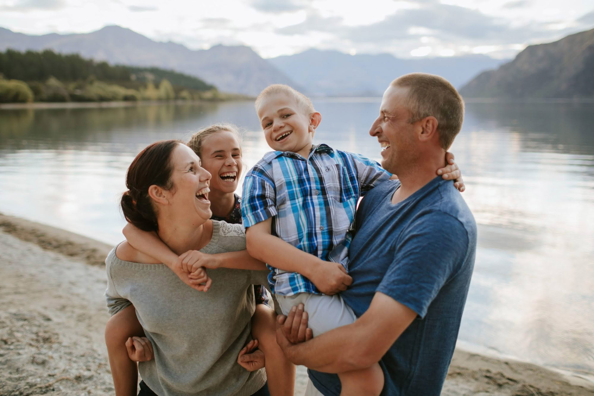The LaRose family from Wanaka