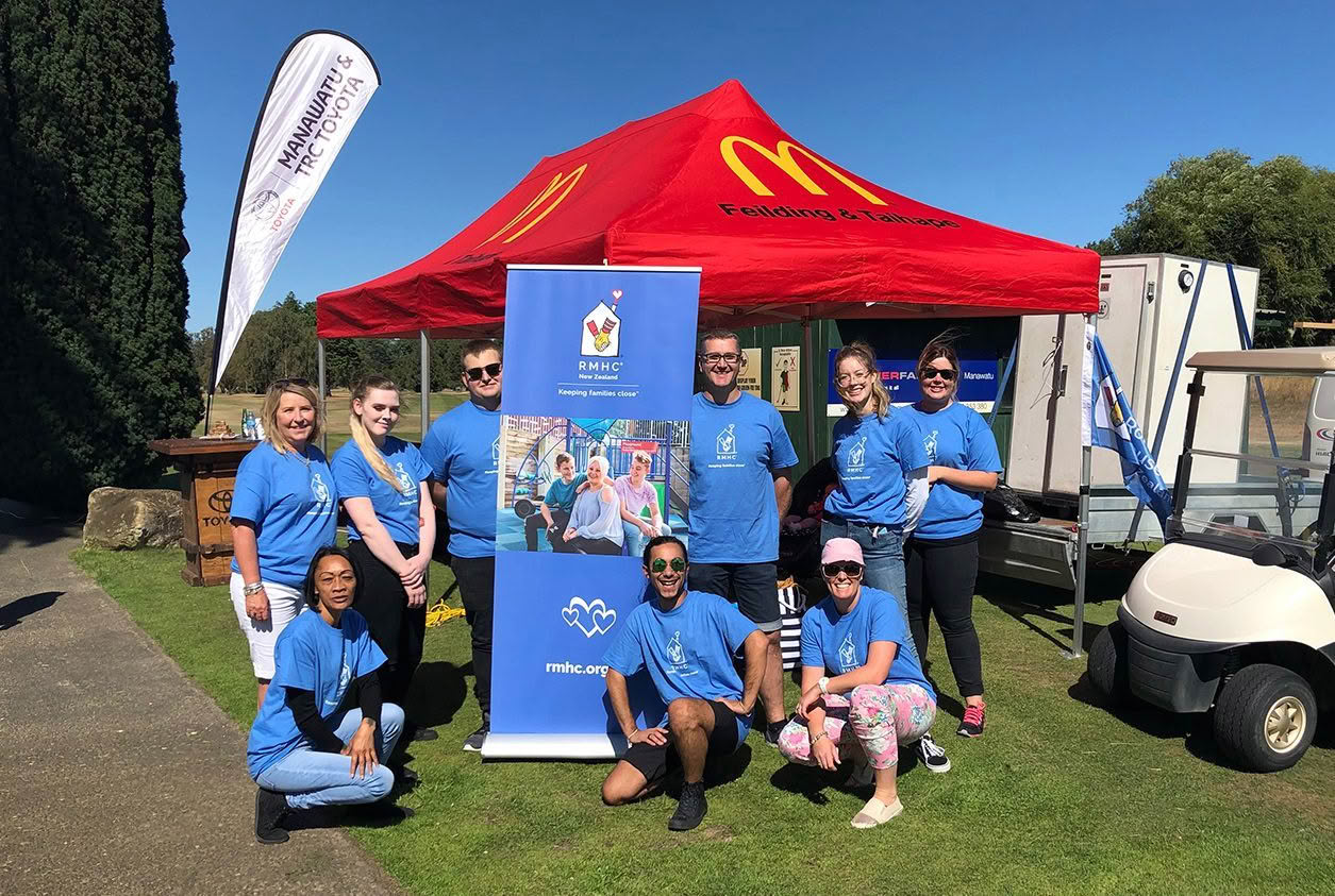 McDonalds team members at a Golf day fundraiser for RMHC NZ