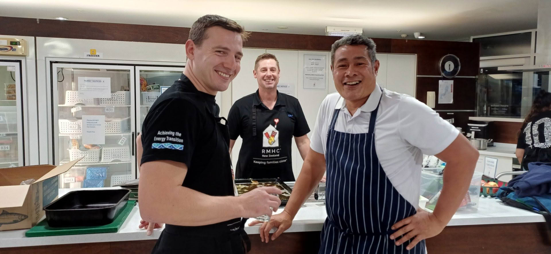 Volunteer group from Omexom at RMHC Auckland Domain House.